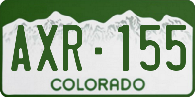 CO license plate AXR155
