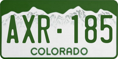 CO license plate AXR185