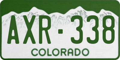 CO license plate AXR338