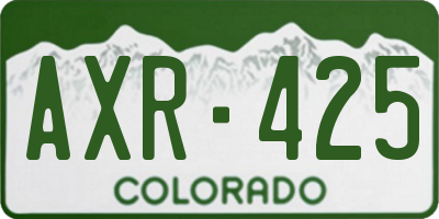 CO license plate AXR425