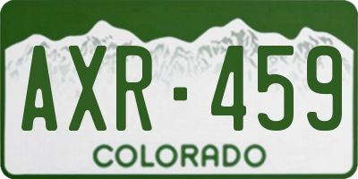 CO license plate AXR459