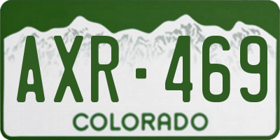 CO license plate AXR469