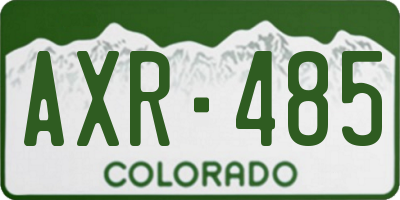CO license plate AXR485