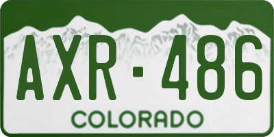 CO license plate AXR486