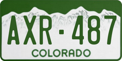 CO license plate AXR487