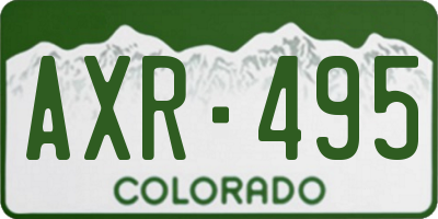 CO license plate AXR495
