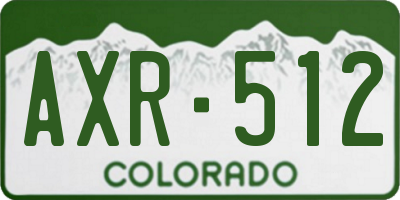 CO license plate AXR512