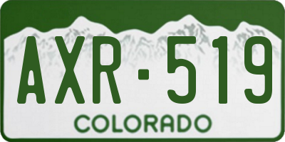 CO license plate AXR519