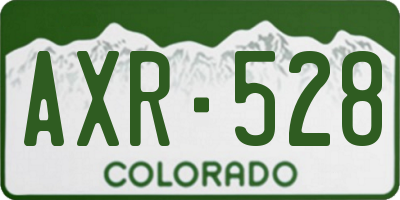 CO license plate AXR528