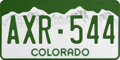 CO license plate AXR544