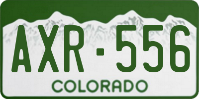 CO license plate AXR556