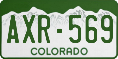 CO license plate AXR569