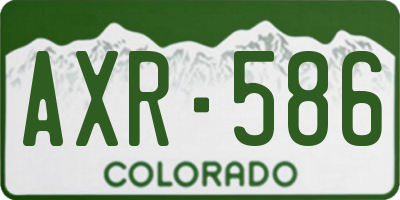 CO license plate AXR586