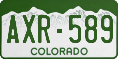 CO license plate AXR589