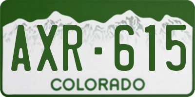 CO license plate AXR615