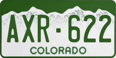 CO license plate AXR622