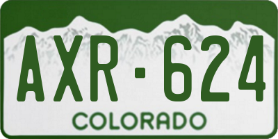CO license plate AXR624