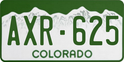 CO license plate AXR625