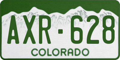 CO license plate AXR628