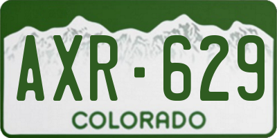 CO license plate AXR629