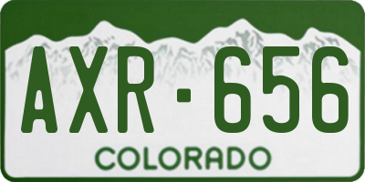 CO license plate AXR656