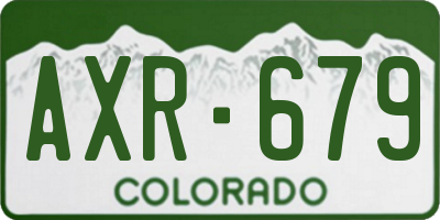 CO license plate AXR679