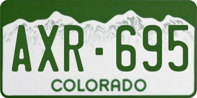 CO license plate AXR695