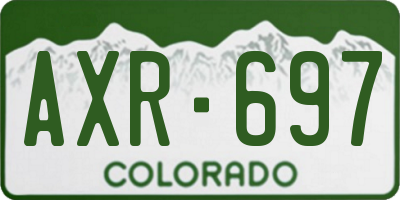 CO license plate AXR697
