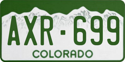 CO license plate AXR699
