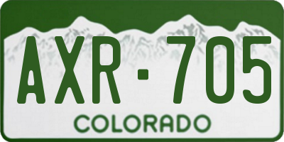 CO license plate AXR705