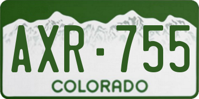 CO license plate AXR755