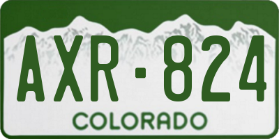 CO license plate AXR824