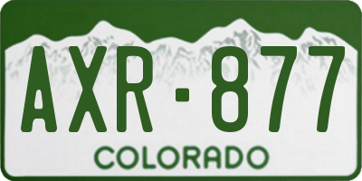 CO license plate AXR877