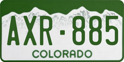 CO license plate AXR885
