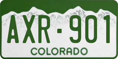 CO license plate AXR901