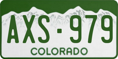CO license plate AXS979