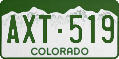 CO license plate AXT519