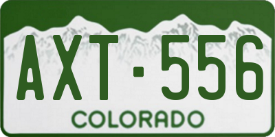 CO license plate AXT556