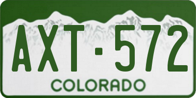 CO license plate AXT572