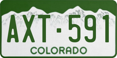 CO license plate AXT591