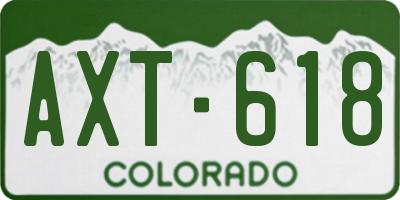CO license plate AXT618