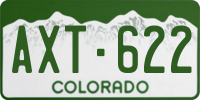 CO license plate AXT622