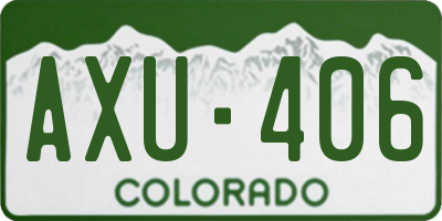 CO license plate AXU406