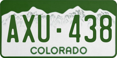 CO license plate AXU438