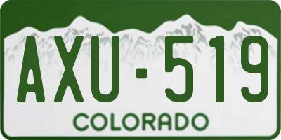 CO license plate AXU519