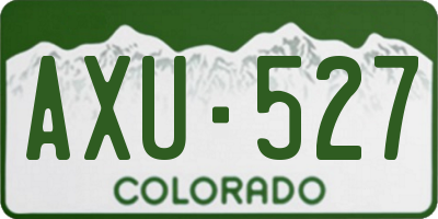 CO license plate AXU527