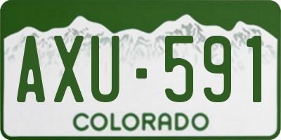 CO license plate AXU591