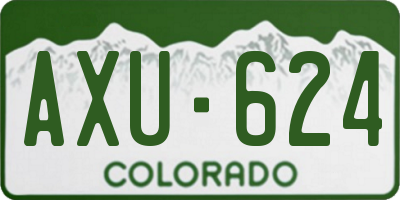 CO license plate AXU624