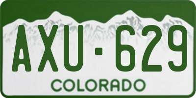 CO license plate AXU629
