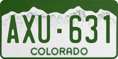 CO license plate AXU631